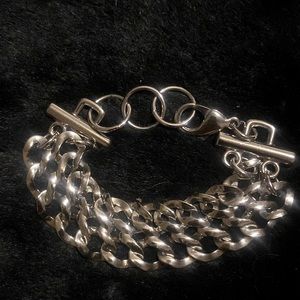Silver chain bracelet